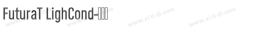 FuturaT LighCond字体转换